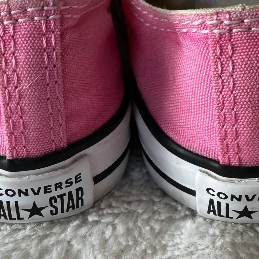 Converse All Star Shoes Sneakers Toddler Girls Sz 7 Pink White Lo Top